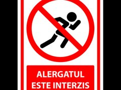 Indicator de securitate alergatul este interzis